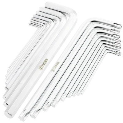 Winkelschlüssel Satz Torx T10 - T50 Inbus 1,5 - 10 mm Winkel Schraubendreher Set - Bild 1 von 3