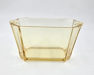 Heisey Glass Sahara Large Rectangle Vase w Handles Marked Diamond H - Picture 1 of 4