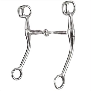 44AI 5" Hilason Stainless Steel Horse Bit Melbourne Iron Trainning Snaffle Mouth - Picture 1 of 1