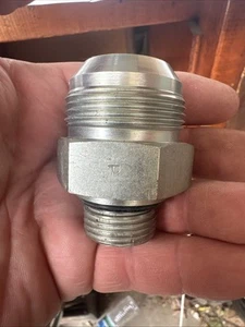 Hydraulic Adapter Fitting Part 20 Male JIC x 12 Male ORB 1-1/4"x 3/4" New Part - Picture 1 of 9