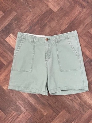 Gap Ladies Green Cotton Chino Shorts, US 8 / UK 12 - Image 1 of 4