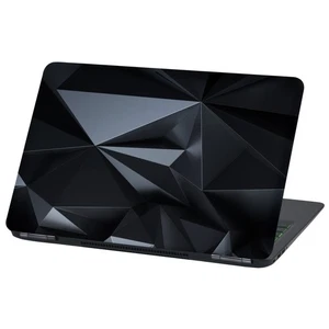Laptop Folie Aufkleber 13-17"Zoll Skin Vinyl Notebook LP52 Polygon Schwarz - Bild 1 von 28