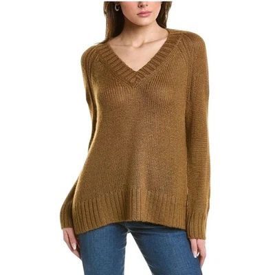 Suéter Lafayette 148 New York Raglán Mezcla de Alpaca y Seda Marrón Talla XS Foto 1 de 4