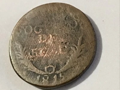 1815 Durango Mexico Copper 1/8 Real KM-62 Royalist ￼ - Image 1 of 4