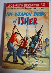 THE WEAPON SHOPS OF ISHER,  ACE PAPERBACK, D-482 SECOND PRINTING 1961 - Picture 1 of 2