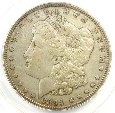 1894-P Morgan Silver Dollar $1 1894 - Certified ANACS XF45 Details - Key Date! - Image 1 of 4