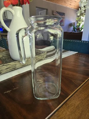 Vintage Bormioli Rocco-Italy Square Glass Pitcher 5 Cup Great Condition And Seal - Image 1 of 4