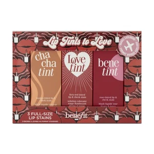 Benefit BeneTint LoveTint ChaChaTint Lip & Cheek Stain Set 3 x 6ml Full Size - Picture 1 of 3