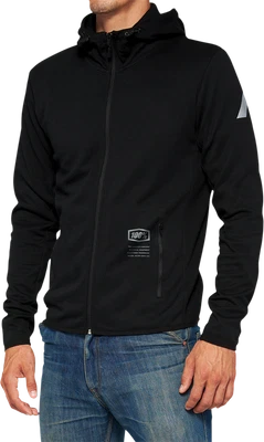 100% Viceroy Tech Zip Hoodie - Black - Fits XL 20037-00003 - Image 1 of 2