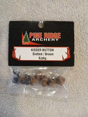 Pine Ridge Archery Slotted Kisser Button for Compound and Traditional Bows 6 pk - Image 1 of 3