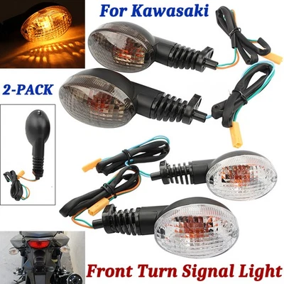 Turn Signal Light Amber Indicator Blinker For KAWASAKI NINJA 250R EX250 2008-12 - Image 1 of 4