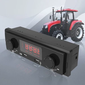 1 DIN Vintage Car FM Radio USB Mp3 Bluetooth Player Stereo Receiver 8V-30V input - Picture 1 of 16