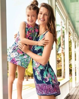 Lilly Pulitzer Essie Mini Dress M Girl Kid's Printed Sleeveless Short NEW 42257 - Image 1 of 3