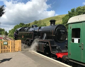Scheda C6: "Swanage Railway locomotiva sud 80146" #PeterBrighousePhotography - Foto 1 di 6