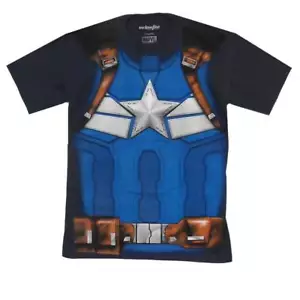 Marvel Captain America I Am The Captain Mens Costume T-Shirt - Picture 1 of 1