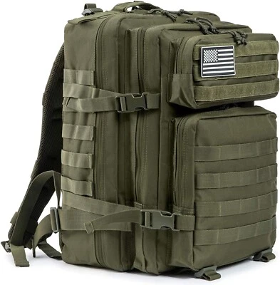 Mochila táctica militar grande 30L-70L para hombre Molle mochila de día bolsa de 3 días Bug Out Foto 1 de 4