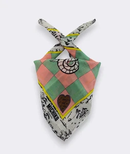 Vintage Michiko Koshino Handkerchief Neckerchief Bandana Pocket Square Gift - Picture 1 of 4