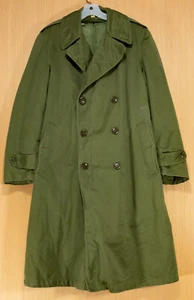 Gabardina de algodón del ejército de los Estados Unidos de la Segunda Guerra Mundial con forro de lana nueva en stock. RE. 21676 Talla Regular Mediana - Imagen 1 de 5