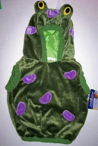PLUSH FROG Hooded JACKET VEST COSTUME NWT 12-24 MO HALLOWEEN - Picture 1 of 1
