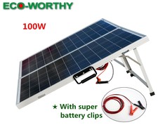 100W Watt Folding Solar Panel Kits Battery Charger for RV Boat Caravan Motorhome