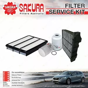 Sakura Oil Air Fuel Cabin Filter Service Kit for Mitsubishi Pajero NS NT NW - Picture 1 of 2