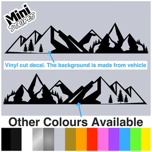 Camper Mountain Adventure Graphics Van / Caravan / Motorhome Vinyl Sticker Decal - Picture 1 of 5