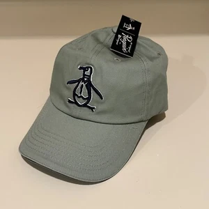 PENGUIN - New - Unisex Adjustable Moss Green Baseball Cap One Size Fits Most - Picture 1 of 9