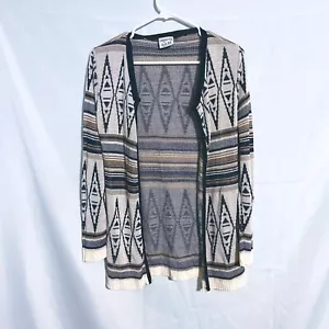 Cardigan Objects Dart blu e marrone taglia Junior L - Foto 1 di 4