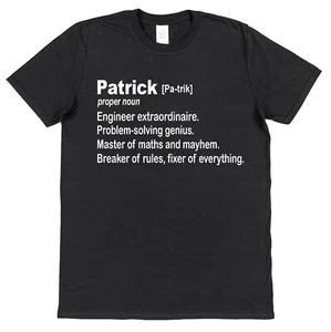 Personalisiertes T-Shirt Ingenieur Definition individuelles Geschenk für Ingenieur, Architekt etc. - Bild 1 von 5