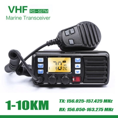 RS-507M Marine Boat Mobile Radio Transceiver VHF Weather Channel GPS Receiver SS