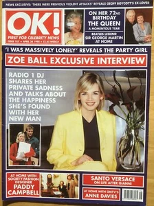 OK! MAGAZINE #107 - 24 APRIL 1998 - ZOE BALL - SANTO VERSACE - PADDY CAMPBELL - Bild 1 von 1