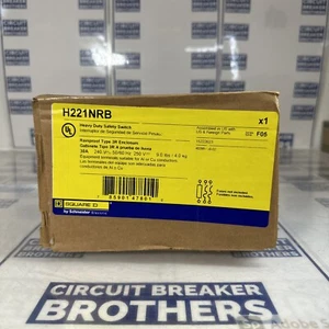 Square D H221NRB 30 Amp 240V 1 Phase Nema 3R Fused Heavy Duty Safety Switch New - Picture 1 of 2
