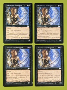 Mischievous Poltergeist x4 Weatherlight 4x Playset Magic the Gathering MTG - Picture 1 of 1