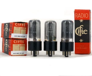 ONE 6W6GT CIFTE NOS ITALY Röhre Lampe Ventil Ventil Ventil Ventil Ventil - Bild 1 von 2