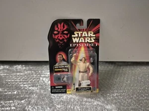 Star Wars Hasbro Episode 1 Darth Qui-Gon Jin Comlink Figur Neu 1999 MOC - Bild 1 von 2