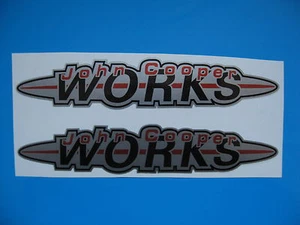 John Cooper Works Stickers Decals 150mm x 30mm x2 - Picture 1 of 1