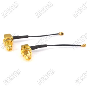 10 cables RP-SMA hembra ángulo recto a Ufl/IPX 1,13 para dron multicóptero 6" - Imagen 1 de 3