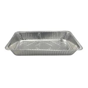 Extra Large Aluminium Foil Rectangle Deep Tray Roasting 52.8cm x 33cm x 8.5cm - Picture 1 of 3