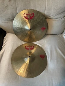 Meinl Dragol Cymbals Vintage 14" - top and bottom - Picture 1 of 2
