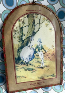 antiguo Maison Koenig Colmar Bergheim Alsacia Francia SIGNO marco cerveza antiguo anuncio impreso - Imagen 1 de 7
