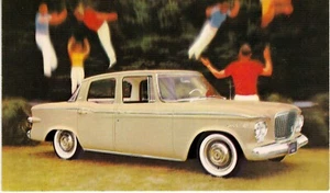 Lerche Studebaker Automobil Postkarte 4-türige Limousine Original Anzeige um 1960 S9 - Bild 1 von 2