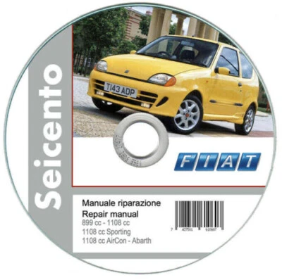 Fiat Seicento (1998-2005) Manual De Taller (En Inglés) En Cd - Imagen 1 de 4