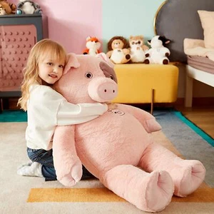 Pig Stuffed Animals Giant 30" Plush Cuddle Large Cute Toys Soft Children Gift - Picture 1 of 6