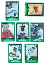 1984 TCMA Memphis Chicks #18 ROGER HANSEN Oxnard CALIFORNIA