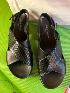 Sandalias Plateau Robert Clergerie Paris Designer T. 40 cuero, charol mujer - Imagen 1 de 12