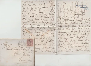 1893/6 8 x HAMPSHIRE ENVs & LETTERS TO Lt A KNAPTON HMS ONYX & (7) HMS FIREFLY - Foto 1 di 4