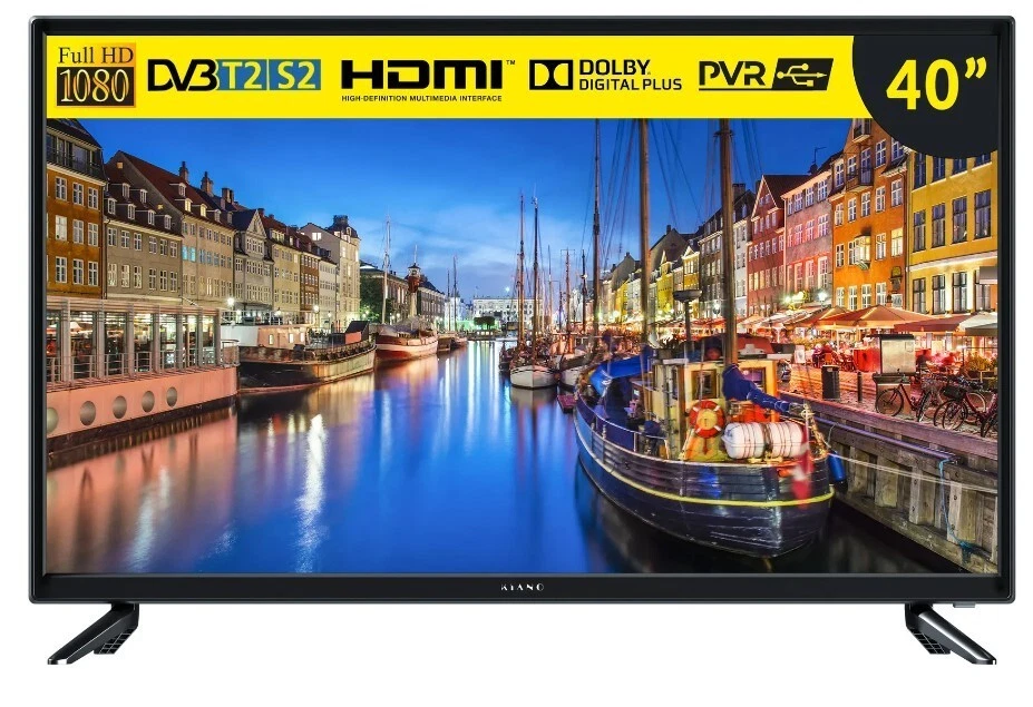 Téléviseur Kiano Slim TV 40" Smart Android, Full HD 9.0, DLED, Netflix, HDMI - Photo 1/4