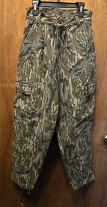 Mossy Oak Womens Camo Pants Size Small Cargo Hunting Flannel Waist Adjusters - Picture 1 of 15
