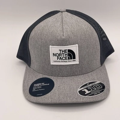 Gorra de camionero The North Face Keep It parcheada unisex gris blanca gorra con cierre a presión informal Foto 1 de 4