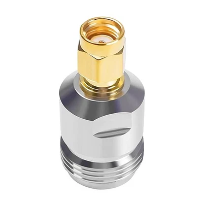 SMA Male Plug to N Type Female Jack Straight RF Coaxial Connector Adapter - Image 1 of 4